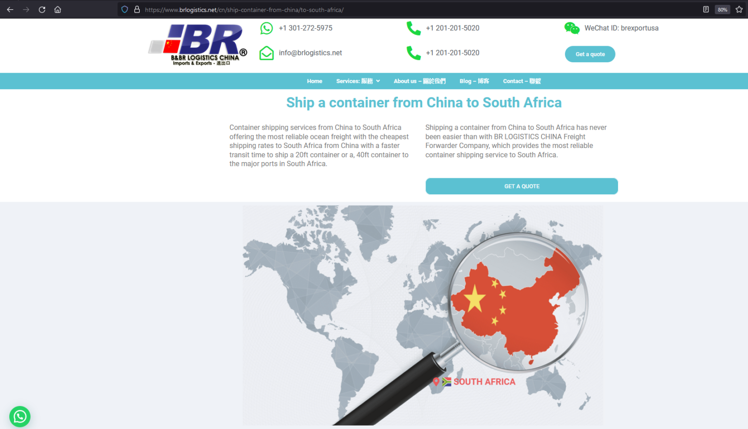 Ship a car from China to South Africa BR LOGISTICS CHINA