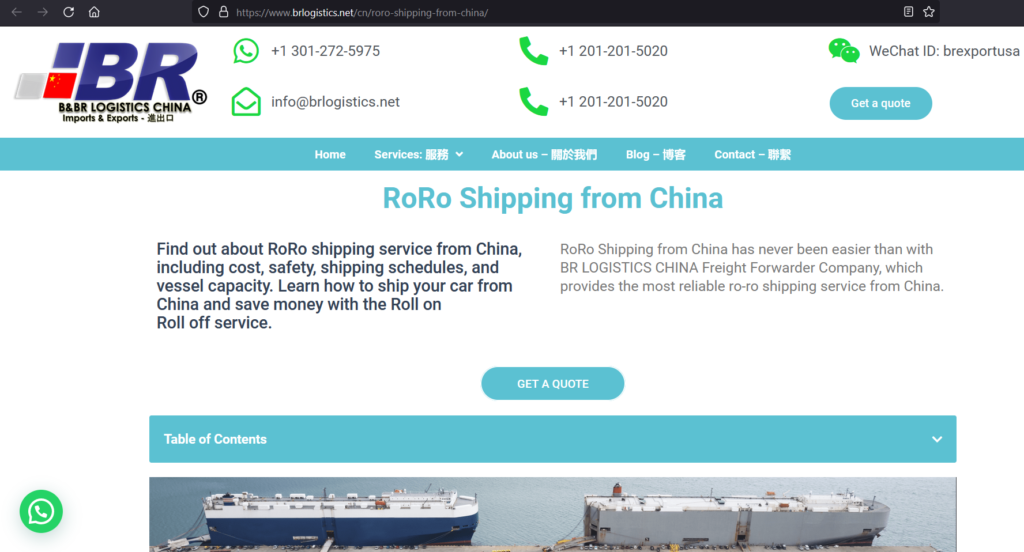 Ship a car from China to Nigeria | BR LOGISTICS CHINA