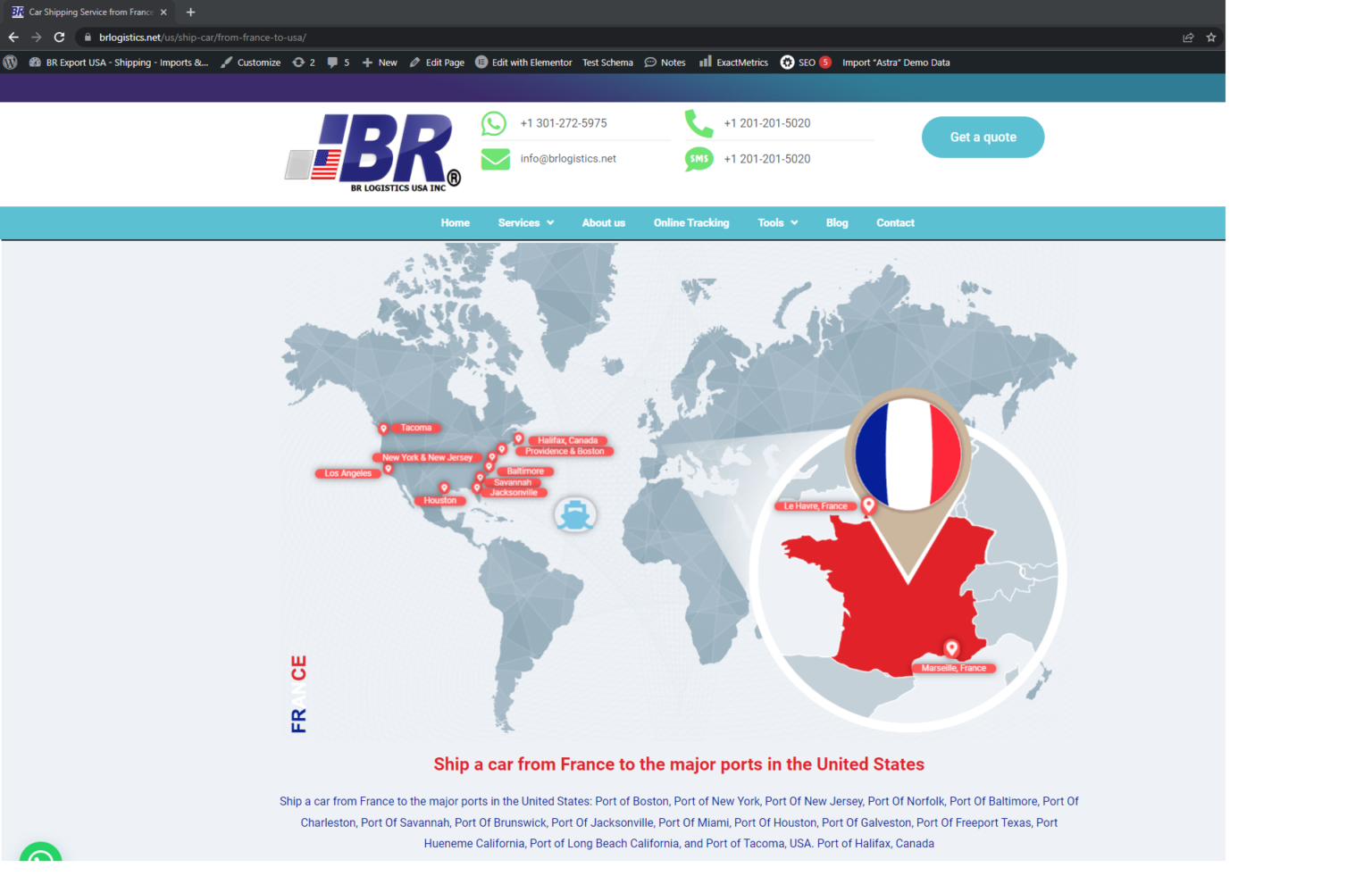 Car Shipping Service from France to USA [UPDATED 2025 ]