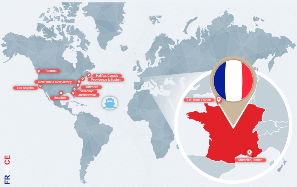 Car Shipping Service from France to USA [UPDATED 2025 ]
